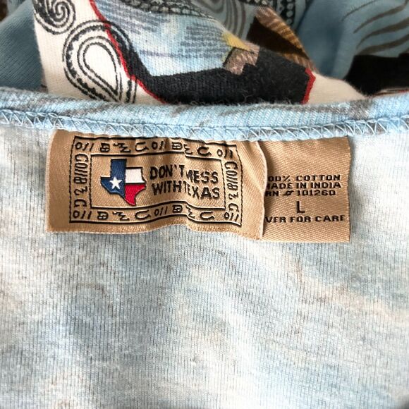 Don't Mess With Texas Women's Graphic 3/4 Sleeve T-Shirt Size Large - Picture 4 of 4